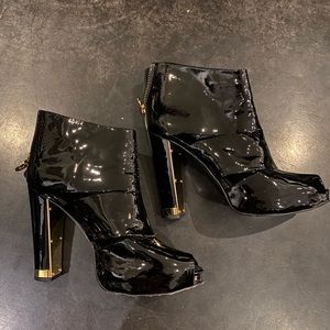 Tory Burch Black High Heel Booties